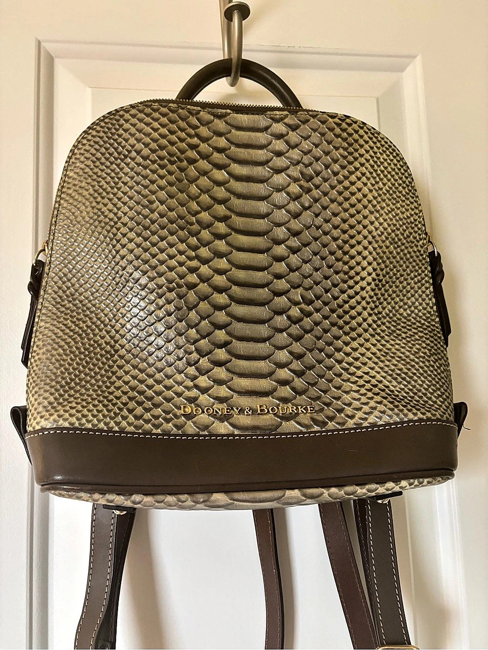 Dooney & Bourke Snakeskin Mini Backpack LIKE NEW